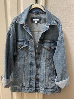 Loft Oversized Denim Jacket xs